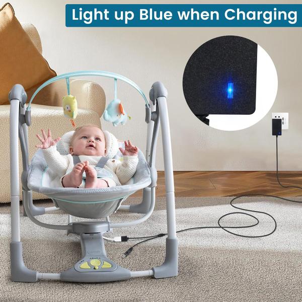 Imagem de Cabo de alimentação USB para carregador Ingenuity Baby Swing YEAOI