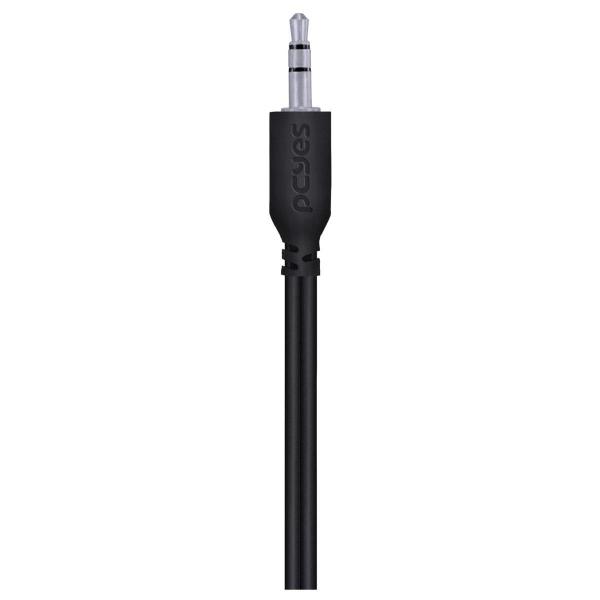 Imagem de Cabo De Áudio 2 Rca Macho P2 3.5Mm Macho 28Awg Puro Cobre 1M