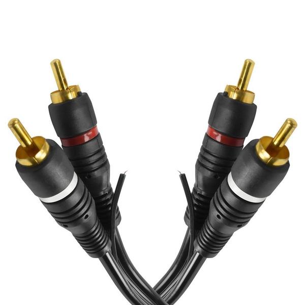 Imagem de Cabo De Audio Evus C-017 2 Rca + 2 Rca Macho Gold 1,5M