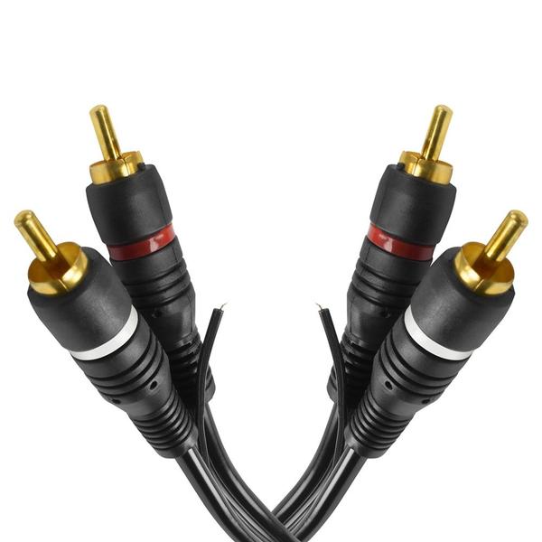 Imagem de Cabo de Audio EVUS C-017 2 RCA Macho X 2 RCA Macho GOLD - 1,5M