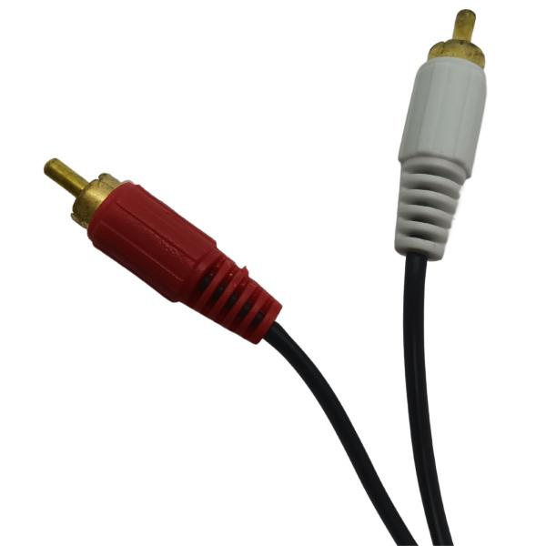 Imagem de Cabo de Áudio P2 x 2 RCA Branco e Vermelho 3 Metros Exbom CBX-A2RCA30