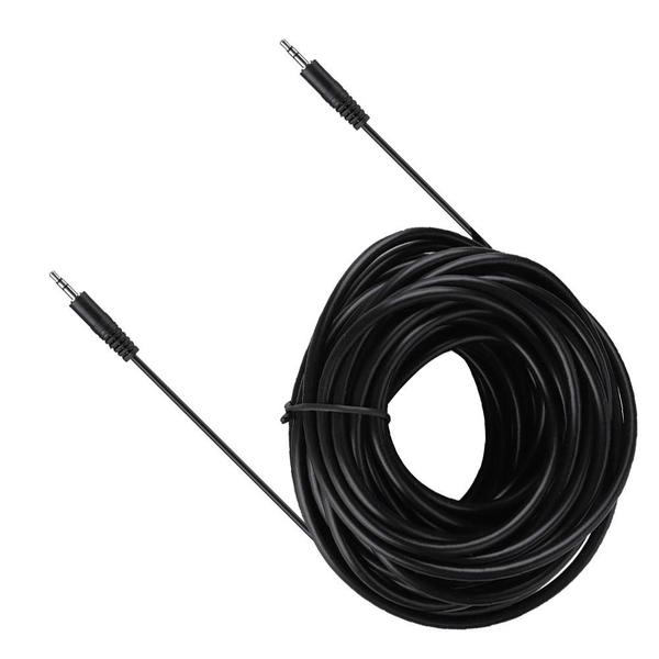 Imagem de Cabo de áudio Pomya macho para macho, conector estéreo de cobre de 3,5 mm, 10 m