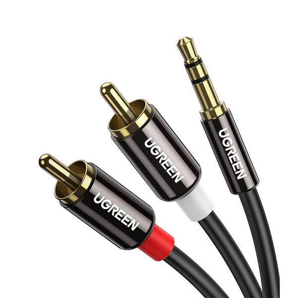 Imagem de Cabo de Áudio Ugreen 3.5mm para 2Rca Macho/Macho 2 Metros