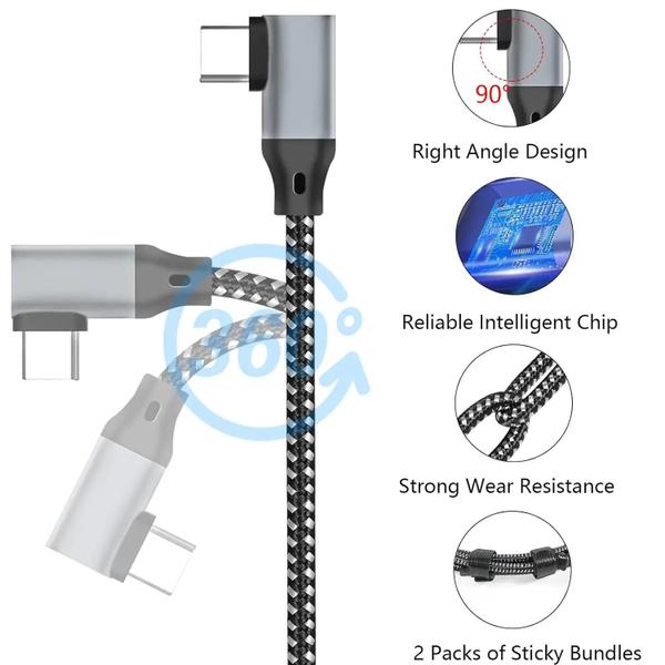 Imagem de Oculus Quest 3 2 Pico 4 Cabo De Carregamento Usb 3.2 Tipo C Transferência De Dados Usb-a Para Tipo-c