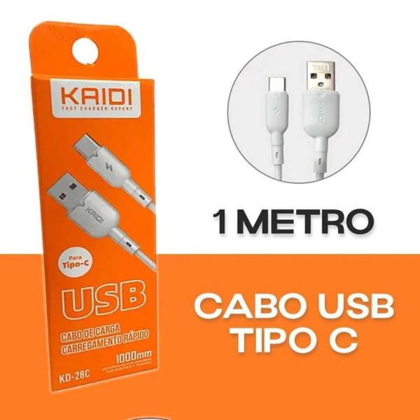 Imagem de Cabo de Dados Carga Rápida Tipo C 1 Metro - Kd-28C