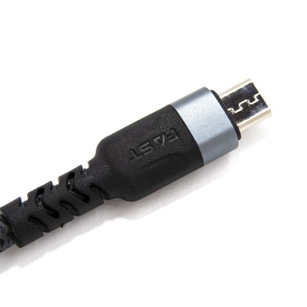 Imagem de Cabo de Dados e Carga USB / Micro USB Nylon Reforçado Turbo