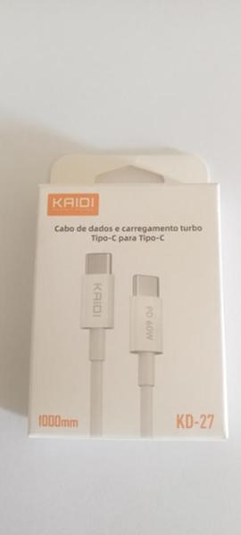 Imagem de Cabo De Dados E Carregamento Turbo Tipo-C Tipo-C Kaidi Kd-27