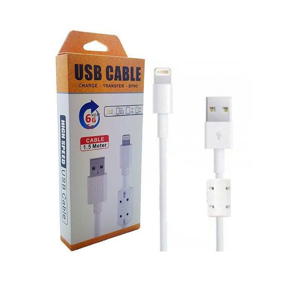 Imagem de Cabo De Dados Lightning USB Com Filtro 1.5m - High Speed