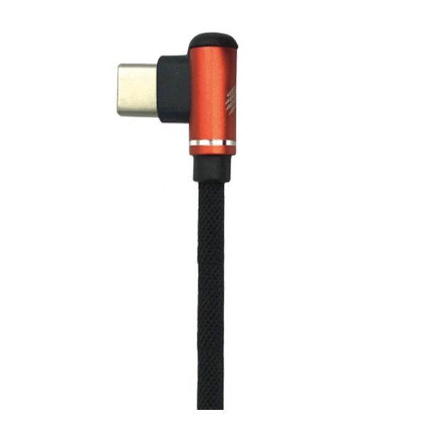 Imagem de Cabo de Dados OEX Game LASH 90º USB-C 2.4A 1MT C20 Preto