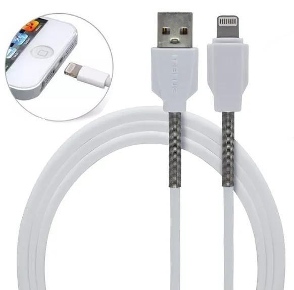 Imagem de Cabo de Dados Resistente USB para Ios 2 Metros Turbo 3.1A Carga Rápida Entrada Lightning