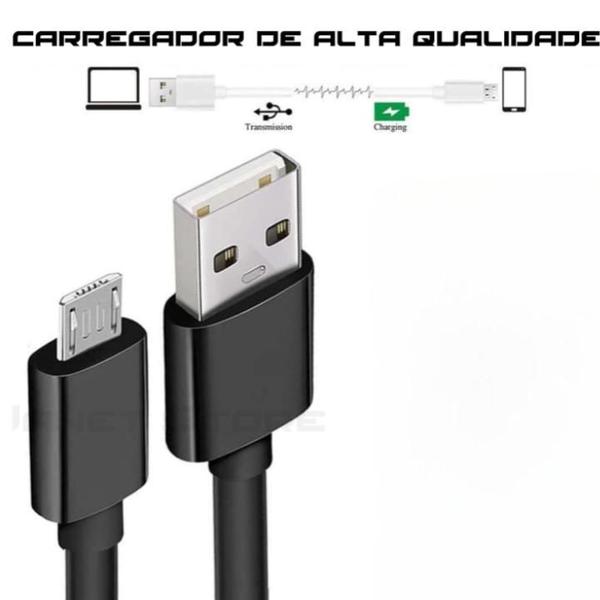 Imagem de Cabo de Dados USB 2.4A Carga Rapida 1M - Exbom Tipo:Micro-USB