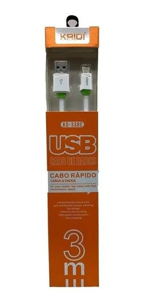 Imagem de Cabo de Dados USB C Fast Speed Tipo C Longo 2.1A 3 Metros