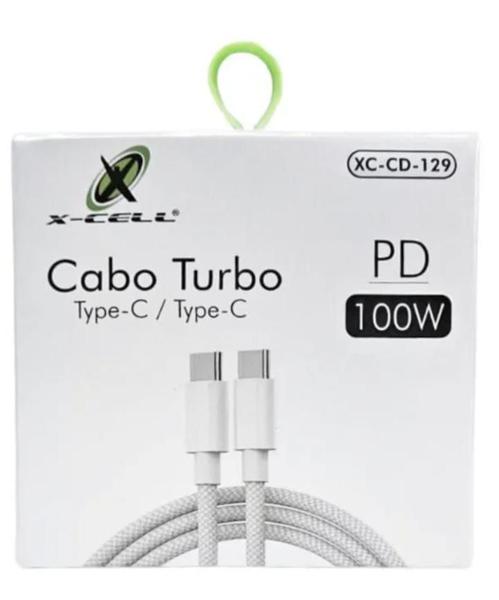 Imagem de Cabo de dados usbc typec 1 metro 100w xccd129 xcell