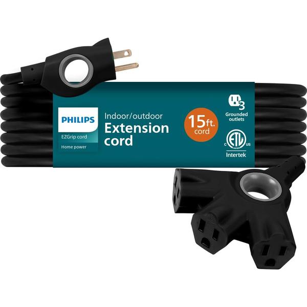 Imagem de Cabo de extensão Philips EzGrip SPC3153ZB/37 15 pés 16AWG preto