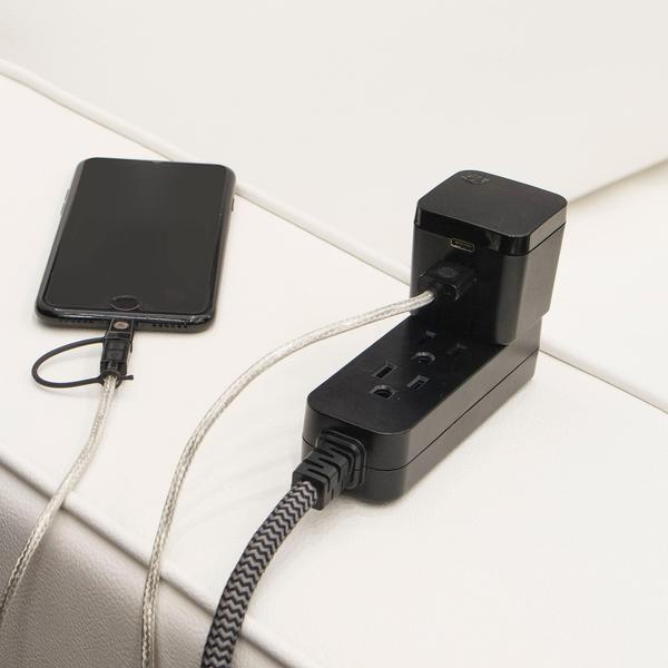 Imagem de Cabo de extensão Power Strip GE 3-Outlet 2,4 m branco 41282