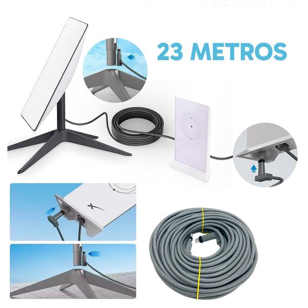 Cabo De Extensão Reposição Para Antena Starlink Antena Internet Via Satélite 1200Mbps - Ob Imagem de Cabo De Extensão Reposição Para Antena Starlink Antena Internet Via Satélite 1200Mbps