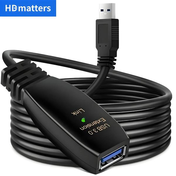 Imagem de Cabo de Extensão USB 3.0, Macho para Uma Fêmea, PC Laptop, 3m, 5m, 10m, 0.3m