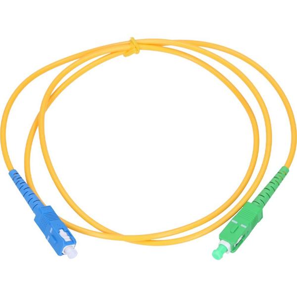 Imagem de Cabo de Fibra Optica SC-Upc para SC-Apc Single Mode 3 MM - 2 Metros