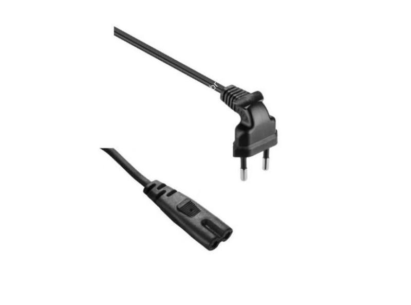 Cabo De Força Bipolar 1,50 Mts 90º Tipo 8 Tv Monitor Bivolt - OEM Imagem de Cabo De Força Bipolar 1,50 Mts 90º Tipo 8 Tv Monitor Bivolt