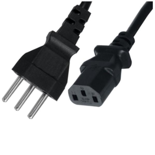 Cabo de Força Energia 3 Pinos 5,0 Metros Green Pra Pc Novo - A.R Variedades MT Imagem de Cabo de Força Energia 3 Pinos 5,0 Metros Green Pra Pc Novo