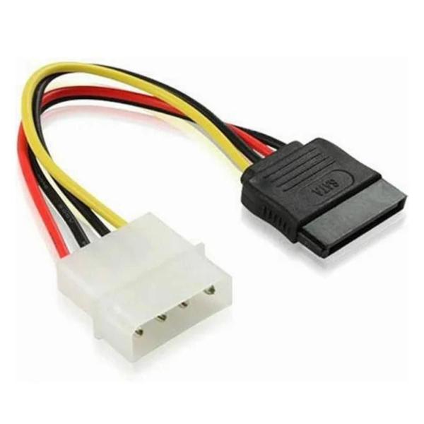 Imagem de Cabo De Força Sata  15cm  Molex 4 Pinos  Oem Pc-stf015