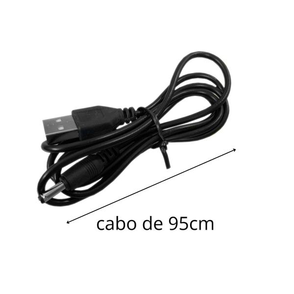 Imagem de Cabo De Força Usb P/ Tablet Macho X 3.5mm Dc Po 95CM