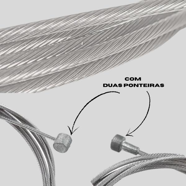 Cabo De Freio Basic Inox Para Mtb E Estrada Bike Unidade Alligator Para Bike Speed Road Mtb Trilha Aro 29 Speed 26 Cabeça De Perinha C10 Sti 2Cabeças - ALLIGATOR ORIGINAL REBECHI BIKES Imagem de Cabo De Freio Basic Inox Para Mtb E Estrada Bike Unidade Alligator Para Bike Speed Road Mtb Trilha Aro 29 Speed 26 Cabeça De Perinha C10 Sti 2Cabeças