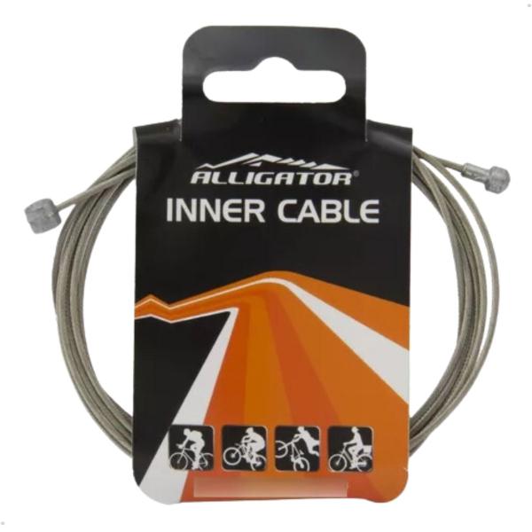 Cabo De Freio Basic Inox Para Mtb E Estrada Bike Unidade Alligator Para Bike Speed Road Mtb Trilha Aro 29 Speed 26 Cabeça De Perinha C10 Sti 2Cabeças - ALLIGATOR ORIGINAL REBECHI BIKES Imagem de Cabo De Freio Basic Inox Para Mtb E Estrada Bike Unidade Alligator Para Bike Speed Road Mtb Trilha Aro 29 Speed 26 Cabeça De Perinha C10 Sti 2Cabeças