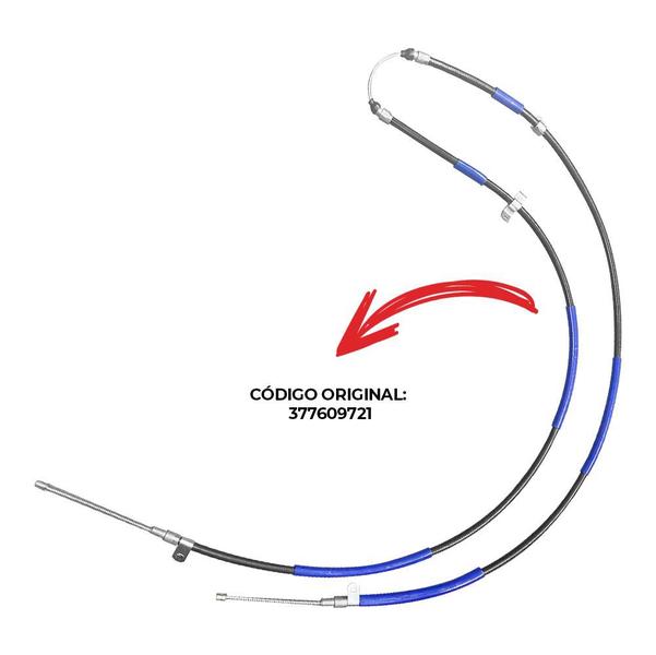 Imagem de Cabo De Freio De Mao Gol Parati G2 G3 Special 295cm