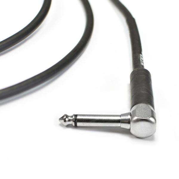 Imagem de Cabo De Guitarra Angel 0,30mm Conector P10/p10 90º 10ft 3,05 Metros Preto