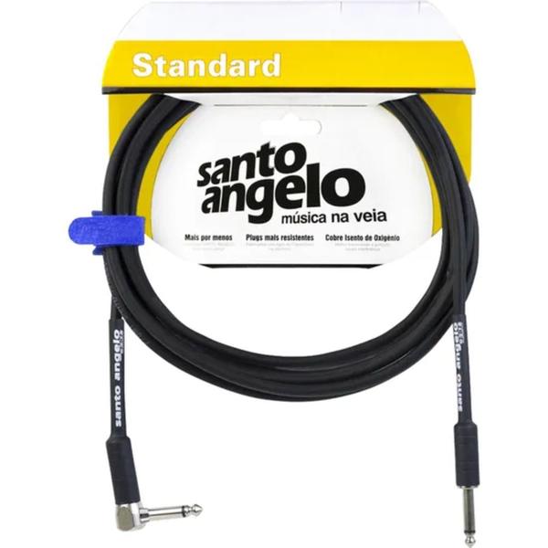 Imagem de Cabo de Guitarra P10 / P10 L Mono 20FT 6,10M ANGL LB Preto