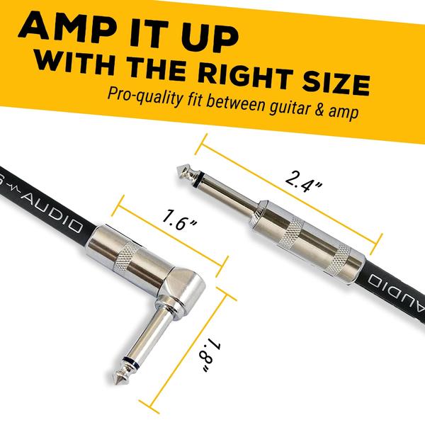 Imagem de Cabo de Instrumento GLS Audio 6m - Para Baixo e Guitarra Elétrica