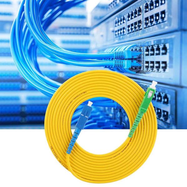 Imagem de Cabo de ligação de fibra Jectse SC/APC-SC/UPC de modo único de 5 m (2 unidades)