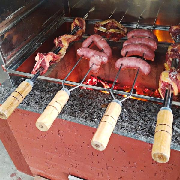 Imagem de Cabo De Madeira Para Espeto E Grelha Churrasco Anilhas 30Uni