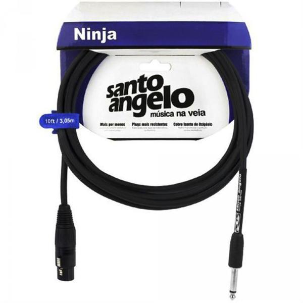 Imagem de Cabo De Microfone 3.05m Ninja Desbalanceado Hg10ft Santo Angelo