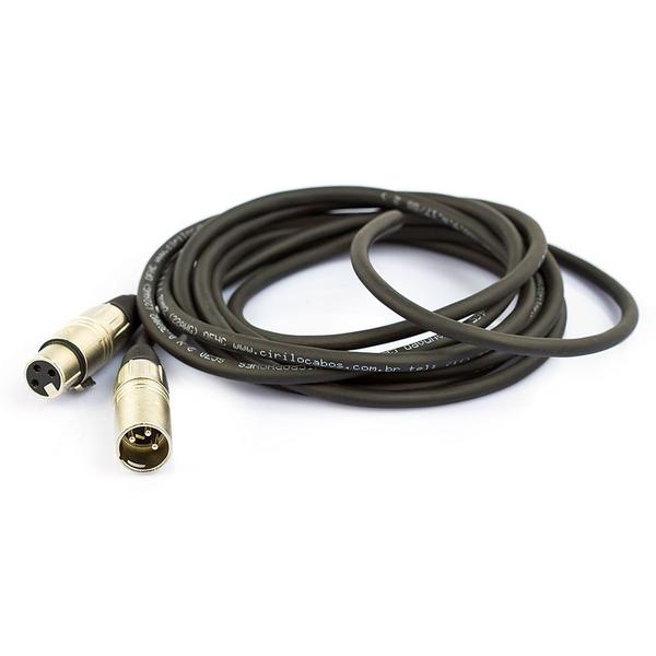 Cabo de Microfone Balanceado XLR Macho Para XLR Femea Santo Angelo - 4 Metros - SANTO ÂNGELO Imagem de Cabo de Microfone Balanceado XLR Macho Para XLR Femea Santo Angelo - 4 Metros