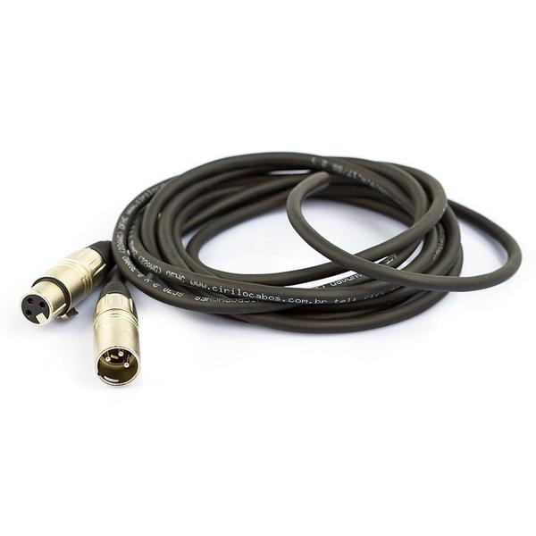 Cabo de Microfone Balanceado XLR Macho Para XLR Femea Santo Angelo - 50 cm - SANTO ÂNGELO Imagem de Cabo de Microfone Balanceado XLR Macho Para XLR Femea Santo Angelo - 50 cm