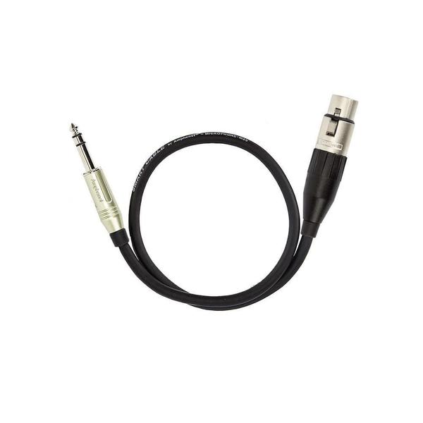 Imagem de Cabo De Microfone P10 Estéreo Para Xlr Fêmea Amphenol 50Cm