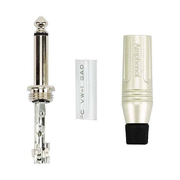 Cabo De Microfone P10 Mono Xlr Femea Amphenol - 10 Metros - Cirilo Cabos Imagem de Cabo De Microfone P10 Mono Xlr Femea Amphenol - 10 Metros