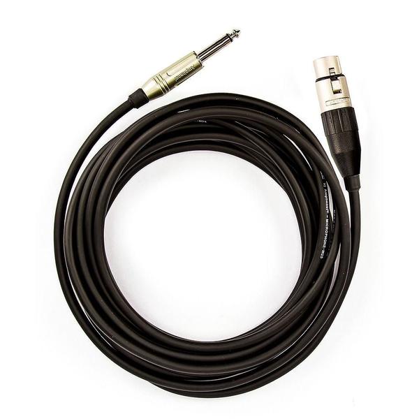 Cabo De Microfone P10 Mono Xlr Femea Amphenol - 10 Metros - Cirilo Cabos Imagem de Cabo De Microfone P10 Mono Xlr Femea Amphenol - 10 Metros