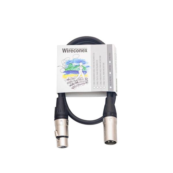 Imagem de Cabo De Microfone Pro Balanceado Emborrachado Xlr Xlr 0,40 Cm Mpbe-0,40 Wireconex F108