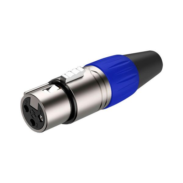 Imagem de Cabo de Microfone XLR / XLR Santo Angelo Plug Roxtone 5 Metros Azul