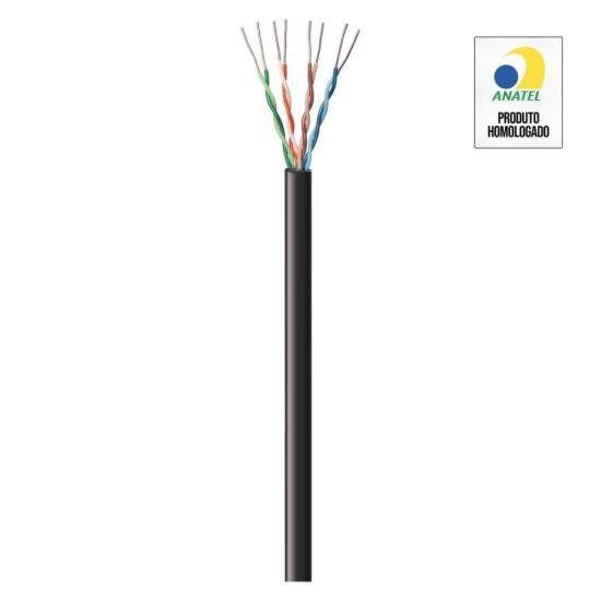 Imagem de Cabo de Rede CAT5e 305m Fortrek FK 500C CMX Preto - CX / 305 F002