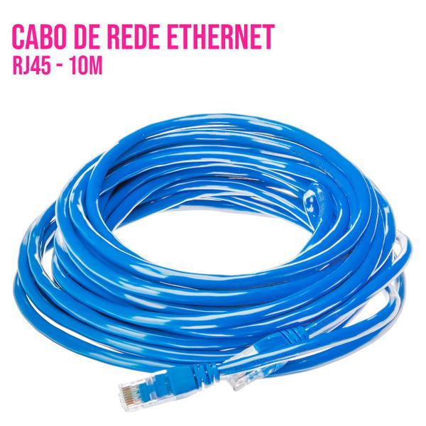 Imagem de Cabo de Rede Ethernet 10M CAT5E Internet Rj45 Lan 10 metros