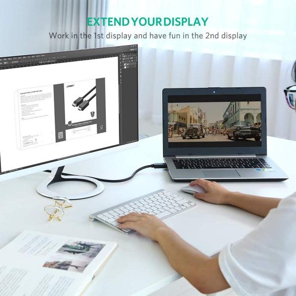 Imagem de Cabo De Vídeo Displayport Para Hdmi Ugreen 4k Uhd 1 Metro