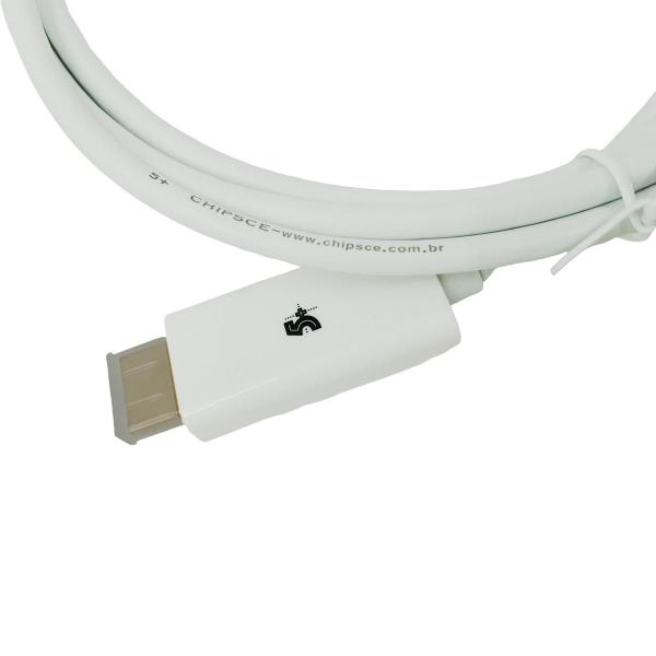 Imagem de Cabo displayport 075-8821 branco com trava