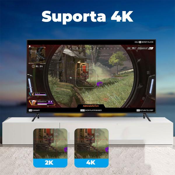 Imagem de Cabo Displayport 1.2 4k 30hz Premium Gamer Tv Pc10mVention