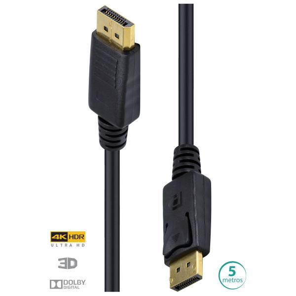 Cabo Displayport 1.3v Ultra Hd 120hz 5 Metros - Dp13-5 - VINIK Imagem de Cabo Displayport 1.3v Ultra Hd 120hz 5 Metros - Dp13-5