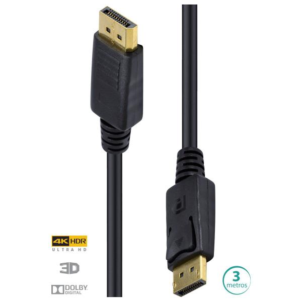 Cabo Displayport 1.3v Ultra Hd 60hz 3 Metros - Dp13-3 - VINIK Imagem de Cabo Displayport 1.3v Ultra Hd 60hz 3 Metros - Dp13-3