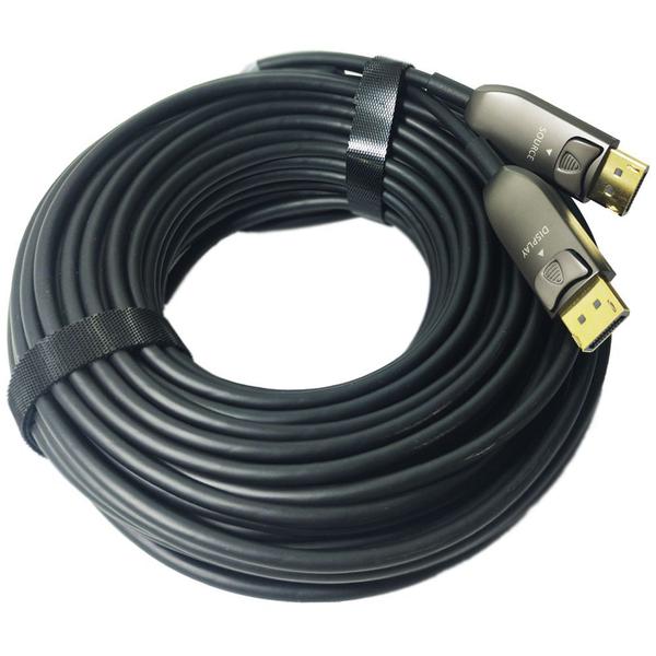 Cabo Displayport 1.4 Fibra Óptica de 10 Metros - 8K@60Hz - Win Cabos Imagem de Cabo Displayport 1.4 Fibra Óptica de 10 Metros - 8K@60Hz